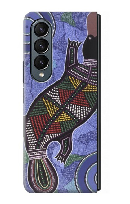 W3387 Platypus Australian Aboriginal Art Hard Case For Samsung Galaxy Z Fold 4