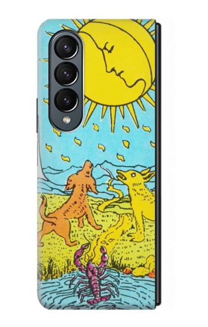 W3435 Tarot Card Moon Hard Case For Samsung Galaxy Z Fold 4