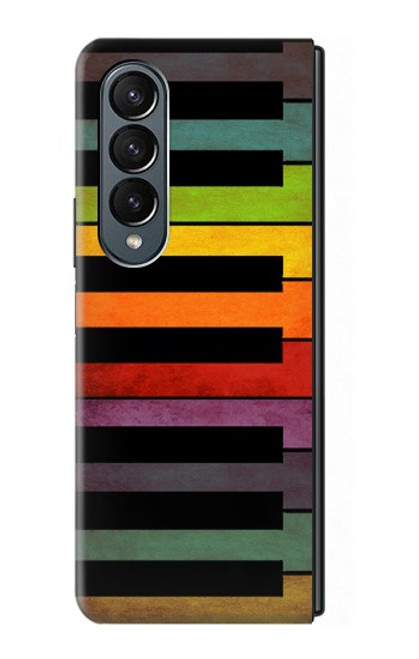 W3451 Colorful Piano Hard Case For Samsung Galaxy Z Fold 4