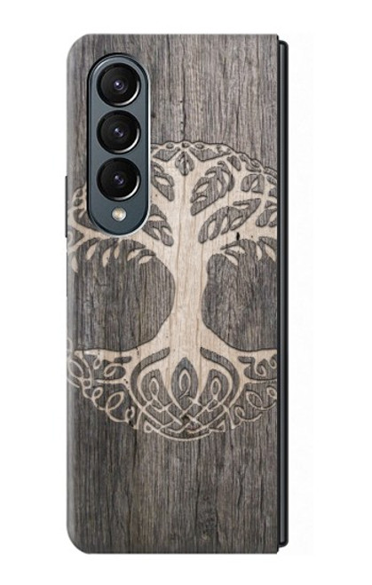 W3591 Viking Tree of Life Symbol Hard Case For Samsung Galaxy Z Fold 4