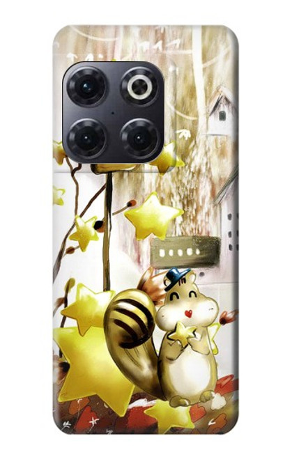 W0109 Cute Squirrel Cartoon Hard Case and Leather Flip Case For OnePlus 10T