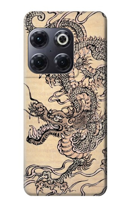 W0318 Antique Dragon Hard Case and Leather Flip Case For OnePlus 10T