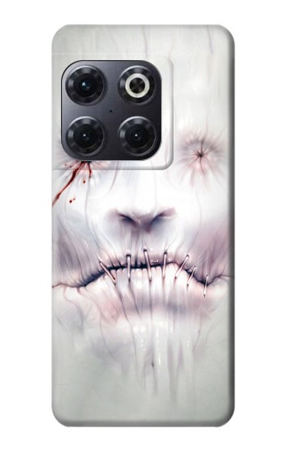 W0884 Horror Face Hard Case and Leather Flip Case For OnePlus 10T