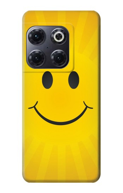 W1146 Yellow Sun Smile Hard Case and Leather Flip Case For OnePlus 10T