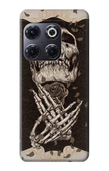 W1676 Skull Rose Hard Case and Leather Flip Case For OnePlus 10T