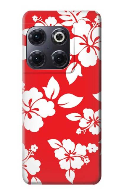 W1949 Hawaiian Hibiscus Pattern Hard Case and Leather Flip Case For OnePlus 10T