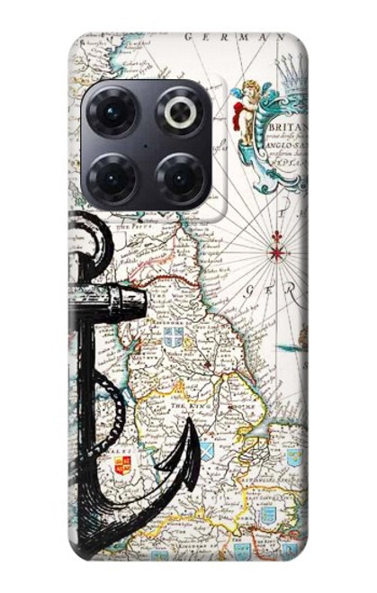 W1962 Nautical Chart Hard Case and Leather Flip Case For OnePlus 10T