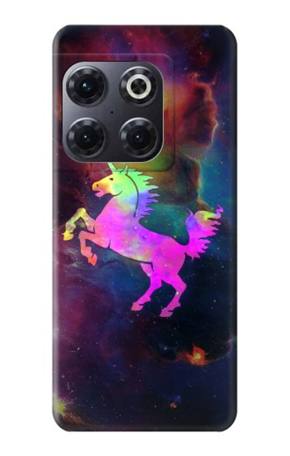 W2486 Rainbow Unicorn Nebula Space Hard Case and Leather Flip Case For OnePlus 10T