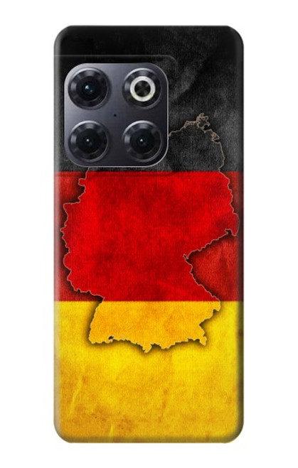 W2935 Germany Flag Map Hard Case and Leather Flip Case For OnePlus 10T