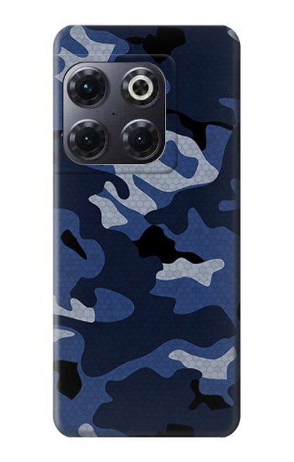 W2959 Navy Blue Camo Camouflage Hard Case and Leather Flip Case For OnePlus 10T
