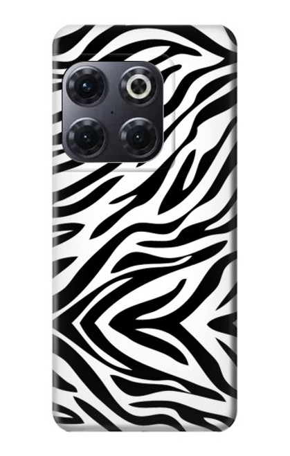 W3056 Zebra Skin Texture Graphic Printed Hard Case and Leather Flip Case For OnePlus 10T