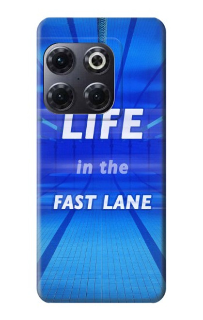 W3136 Life in the Fast Lane Swimming Pool Hard Case and Leather Flip Case For OnePlus 10T