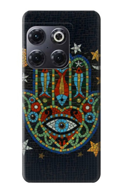 W3175 Hamsa Hand Mosaics Hard Case and Leather Flip Case For OnePlus 10T