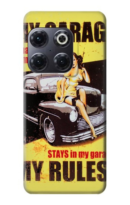 W3198 My Garage Pinup Girl Hard Case and Leather Flip Case For OnePlus 10T