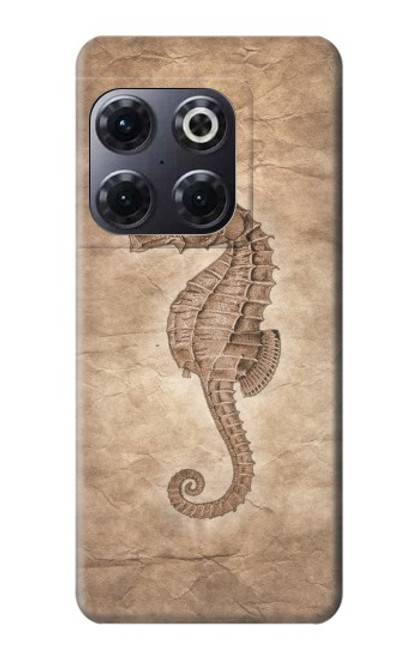 W3214 Seahorse Skeleton Fossil Hard Case and Leather Flip Case For OnePlus 10T