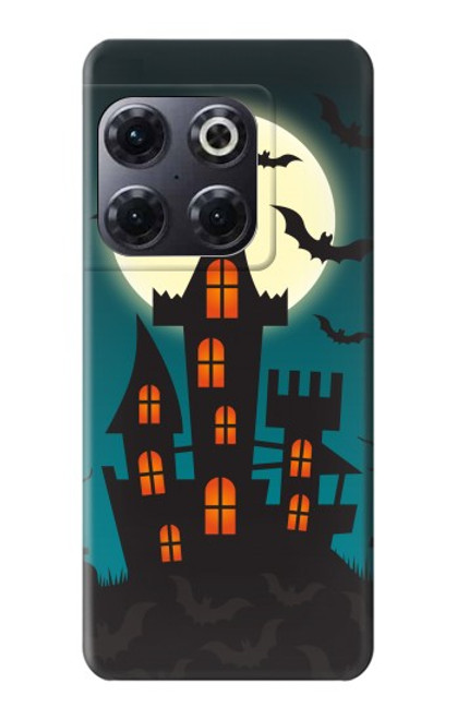 W3268 Halloween Festival Castle Hard Case and Leather Flip Case For OnePlus 10T