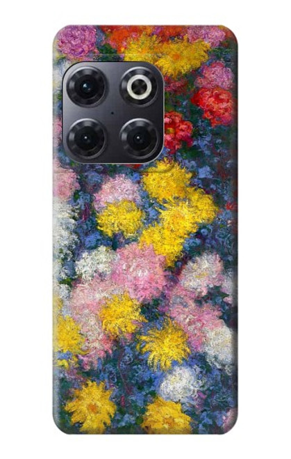 W3342 Claude Monet Chrysanthemums Hard Case and Leather Flip Case For OnePlus 10T