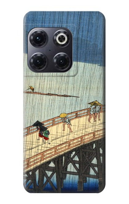 W3347 Utagawa Hiroshige Sudden shower Hard Case and Leather Flip Case For OnePlus 10T