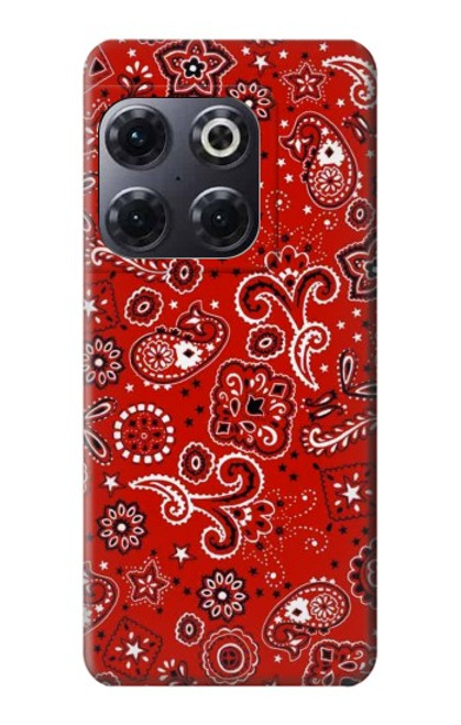 W3354 Red Classic Bandana Hard Case and Leather Flip Case For OnePlus 10T