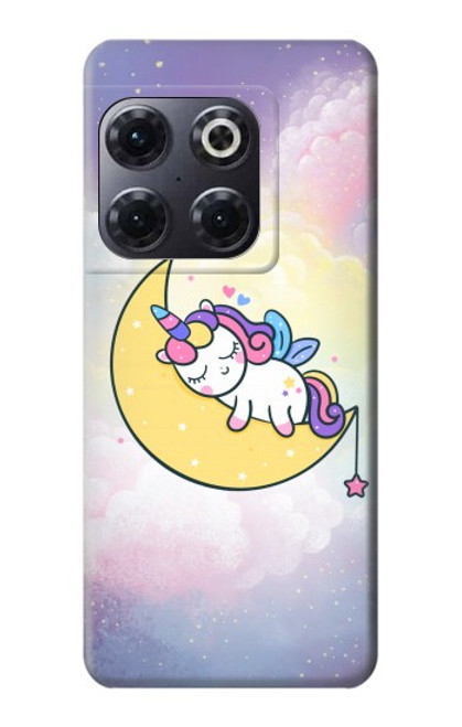 W3485 Cute Unicorn Sleep Hard Case and Leather Flip Case For OnePlus 10T