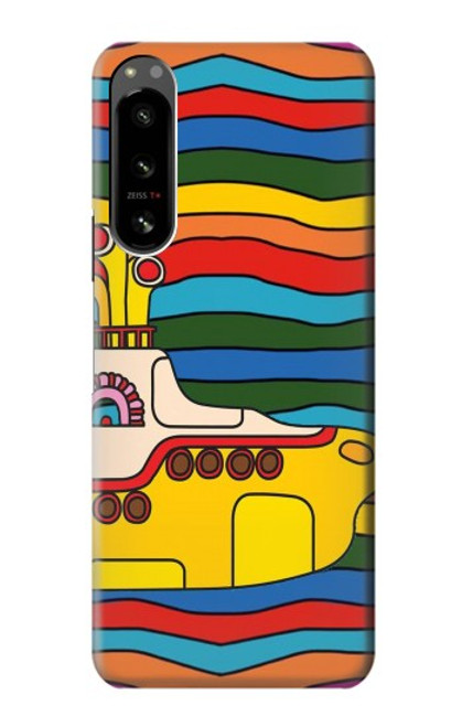 W3599 Hippie Yellow Submarine Hard Case and Leather Flip Case For Sony Xperia 5 IV