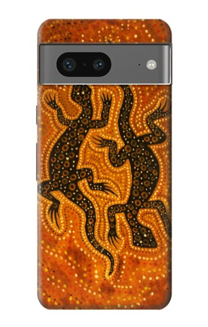 W2901 Lizard Aboriginal Art Hard Case and Leather Flip Case For Google Pixel 7