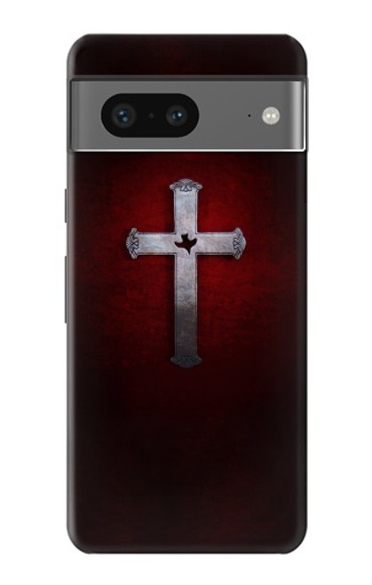 W3160 Christian Cross Hard Case and Leather Flip Case For Google Pixel 7