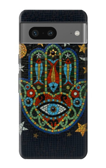 W3175 Hamsa Hand Mosaics Hard Case and Leather Flip Case For Google Pixel 7