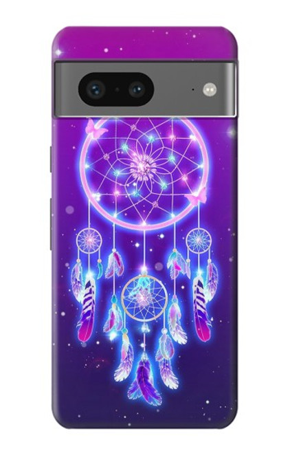 W3484 Cute Galaxy Dream Catcher Hard Case and Leather Flip Case For Google Pixel 7
