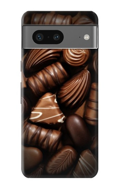 W3840 Dark Chocolate Milk Chocolate Lovers Hard Case and Leather Flip Case For Google Pixel 7