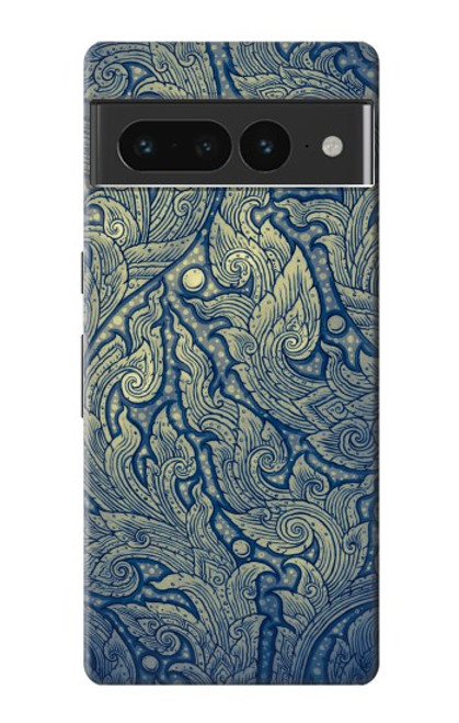 W0568 Thai Art Hard Case and Leather Flip Case For Google Pixel 7 Pro