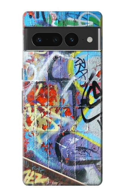 W0588 Wall Graffiti Hard Case and Leather Flip Case For Google Pixel 7 Pro