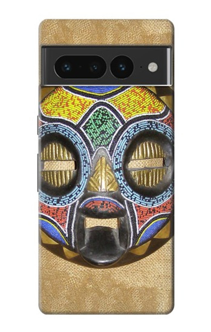 W0965 African Baluba Mask Hard Case and Leather Flip Case For Google Pixel 7 Pro