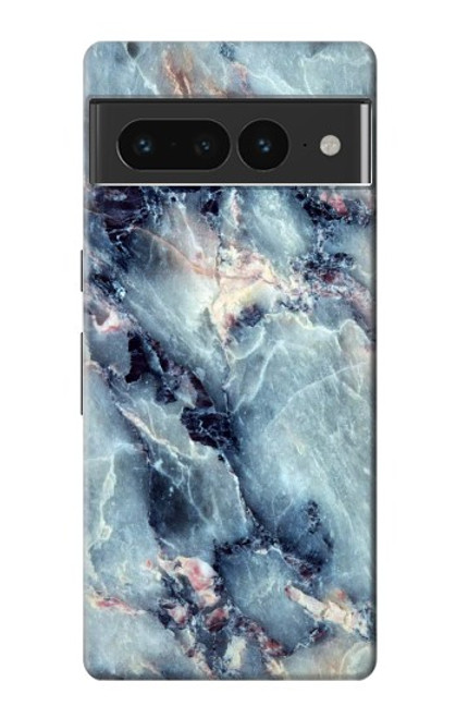 W2689 Blue Marble Texture Graphic Printed Hard Case and Leather Flip Case For Google Pixel 7 Pro