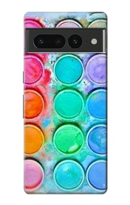 W3235 Watercolor Mixing Hard Case and Leather Flip Case For Google Pixel 7 Pro