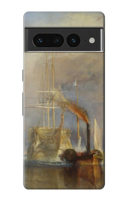 W3338 J. M. W. Turner The Fighting Temeraire Hard Case and Leather Flip Case For Google Pixel 7 Pro