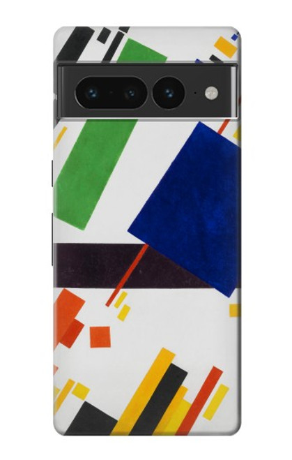 W3343 Kazimir Malevich Suprematist Composition Hard Case and Leather Flip Case For Google Pixel 7 Pro