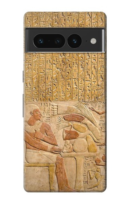 W3398 Egypt Stela Mentuhotep Hard Case and Leather Flip Case For Google Pixel 7 Pro