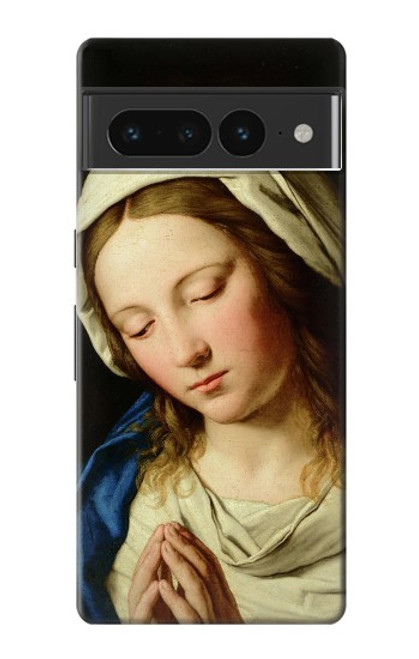 W3476 Virgin Mary Prayer Hard Case and Leather Flip Case For Google Pixel 7 Pro