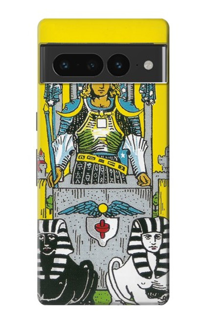 W3739 Tarot Card The Chariot Hard Case and Leather Flip Case For Google Pixel 7 Pro