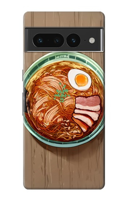 W3756 Ramen Noodles Hard Case and Leather Flip Case For Google Pixel 7 Pro