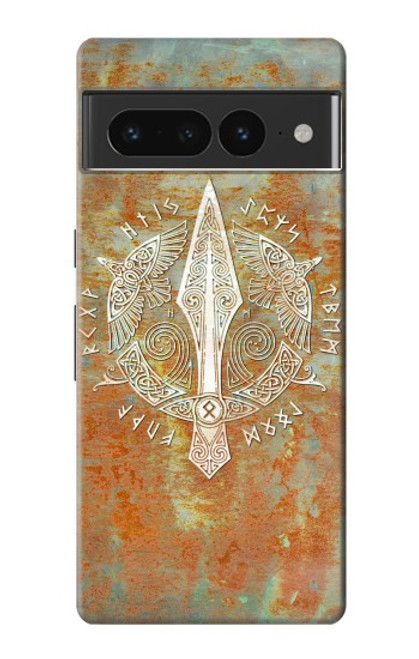 W3827 Gungnir Spear of Odin Norse Viking Symbol Hard Case and Leather Flip Case For Google Pixel 7 Pro