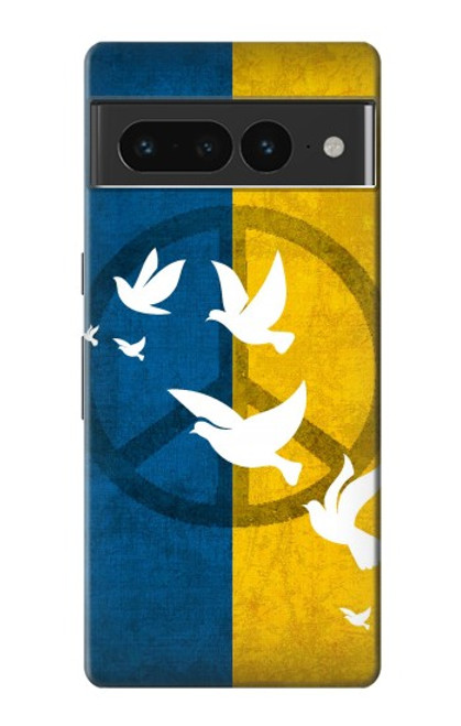 W3857 Peace Dove Ukraine Flag Hard Case and Leather Flip Case For Google Pixel 7 Pro