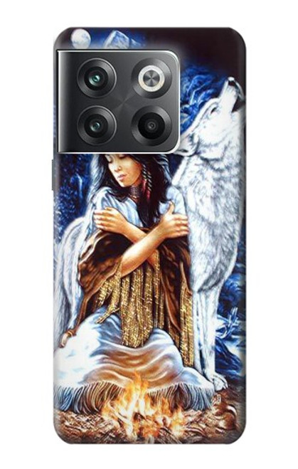 W0147 Grim Wolf Indian Girl Hard Case and Leather Flip Case For OnePlus Ace Pro