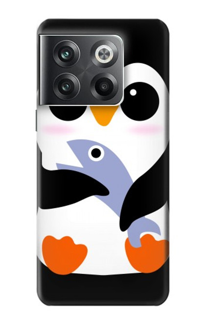 W2631 Cute Baby Penguin Hard Case and Leather Flip Case For OnePlus Ace Pro