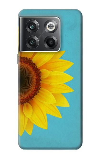 W3039 Vintage Sunflower Blue Hard Case and Leather Flip Case For OnePlus Ace Pro