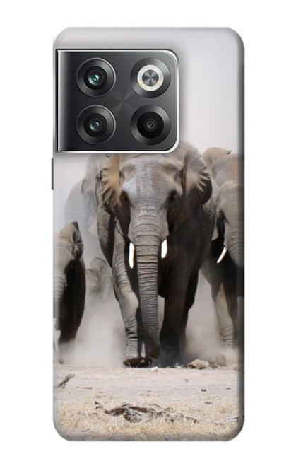 W3142 African Elephant Hard Case and Leather Flip Case For OnePlus Ace Pro