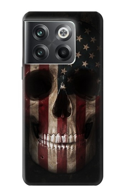 W3850 American Flag Skull Hard Case and Leather Flip Case For OnePlus Ace Pro