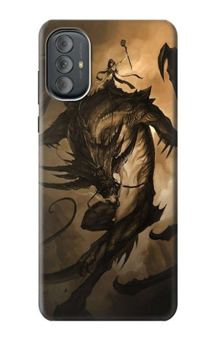 W0388 Dragon Rider Hard Case and Leather Flip Case For Motorola Moto G Power 2022, G Play 2023