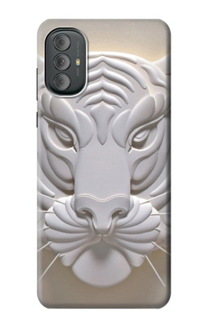 W0574 Tiger Carving Hard Case and Leather Flip Case For Motorola Moto G Power 2022, G Play 2023